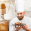 5pcs Disposable Chef Hat For Kitchen White 8