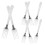 Children Fork Silver 8pcs 6.88x0.98x0.04in 3