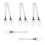 Children Fork Silver 8pcs 6.88x0.98x0.04in 1
