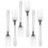 Children Fork Silver 8pcs 6.88x0.98x0.04in 11