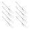 Children Fork Silver 8pcs 6.88x0.98x0.04in 5
