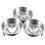 3 Pcs Egg Steamer Poached Maker Insert Boiled Cooker Stainless Steel 2
