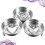 3 Pcs Egg Steamer Poached Maker Insert Boiled Cooker Stainless Steel 8