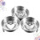 3 Pcs Egg Steamer Poached Maker Insert Boiled Cooker Stainless Steel 10