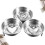 3 Pcs Egg Steamer Poached Maker Insert Boiled Cooker Stainless Steel 9