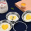 3 Pcs Egg Steamer Poached Maker Insert Boiled Cooker Stainless Steel 7