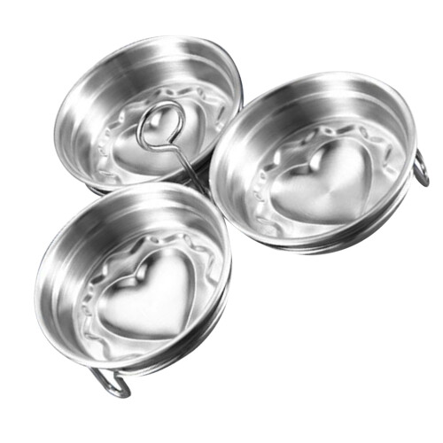 3 Pcs Egg Steamer Poached Maker Insert Boiled Cooker Stainless Steel 2
