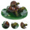 Water Pond Decorations Assorted Color Floating Turtle 1pack 4