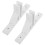 2 Pcs Fence Base Holder Convenient Garden Border Stakes White 5