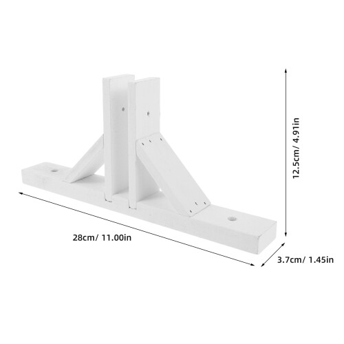 2 Pcs Fence Base Holder Convenient Garden Border Stakes White 1