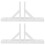 2 Pcs Fence Base Holder Convenient Garden Border Stakes White 8