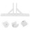 2 Pcs Fence Base Holder Convenient Garden Border Stakes White 7