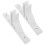 2 Pcs Fence Base Holder Convenient Garden Border Stakes White 4
