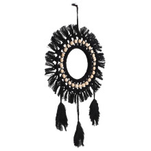 Worgeous Home Ornament Decorative Tapestry Mirror Aesthetic Black
