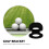 2 Pcs Ball Display Stand Baseball Holder Acrylic Golf Rack Wall Mount 8