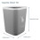 Small Trash Can Grey Pp Easy Cleaning For Kitchen 1pack 3