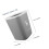 Small Trash Can Grey Pp Easy Cleaning For Kitchen 1pack 2