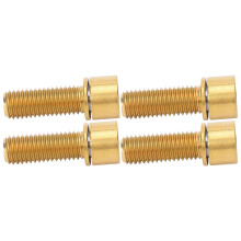 Bike Handlebar Stem Bolzen 4er Set Titaniumlegierung M7x20mm Goldfarben