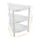 3 Tier Bathroom Shelves White Plastic Storage Basket Organizer 2