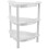 3 Tier Bathroom Shelves White Plastic Storage Basket Organizer 4