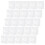 Wall Hooks Transparent Plastic 25pcs 2.8x2.8x1.0in 10