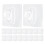 Wall Hooks Transparent Plastic 25pcs 2.8x2.8x1.0in 1