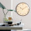 Silver Wall Clock Solid Wood Tv Background Decoration Office 5