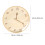 Silver Wall Clock Solid Wood Tv Background Decoration Office 2