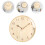 Silver Wall Clock Solid Wood Tv Background Decoration Office 8