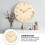 Silver Wall Clock Solid Wood Tv Background Decoration Office 11