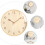 Silver Wall Clock Solid Wood Tv Background Decoration Office 4