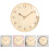 Silver Wall Clock Solid Wood Tv Background Decoration Office 3