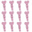 50St Knijpers Roze Hart Mini Clips Memo Postkaart Decor 3