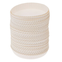 100Pcs Disposable Paper Cup Lids White Safe for Home and Cafe Use