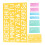 2 Pcs Lettering Molds Seal Stickers Template Ruler Child 11