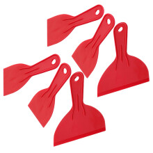 Plastic Scrapers Multi-Purpose Red 2 Sets