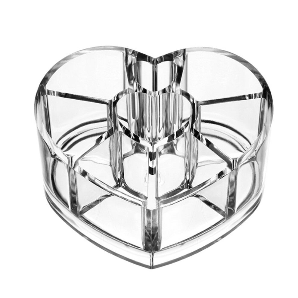 Ohphcall Cosmetic Storage Box Transparent Desktop Makeup Bin Organiser Case