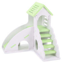PVC Hamsterhuis Met Ladder Lichtgroen Dierenvilla Speelnest