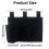 Bed Storage Pocket Black 1pack 13x9.3in 2