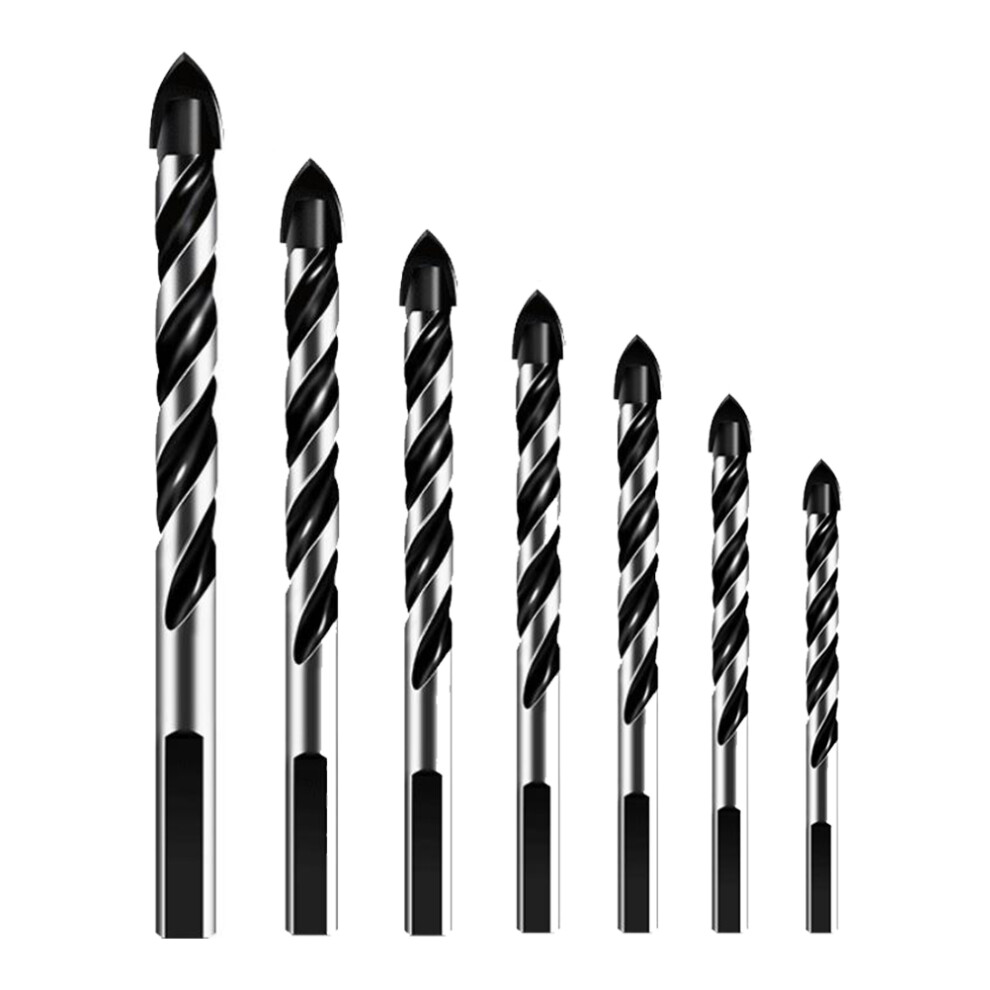 Drill Bits For Concrete Black 1 Set 7pcs 12.5x0.5in-image-OPC-PK8FQJY-NEW