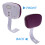Safety Back Cushion Purple Plastic For Comfortable Use 1set 9