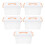 5 Pcs Compartment Large Storage Boxes With Lids Office 2