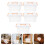 5 Pcs Compartment Large Storage Boxes With Lids Office 4