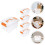 5 Pcs Compartment Large Storage Boxes With Lids Office 6