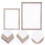 2pcs Paper Making Mould Wooden Frame For Diy Projects Craft Tool 7