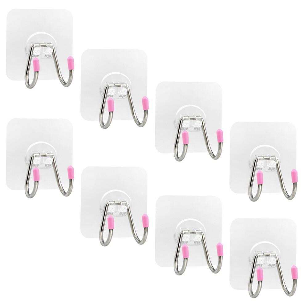 Adhesive Towel Hook Stainless Steel Multi 8Pcs For Homeowners 3163069638182