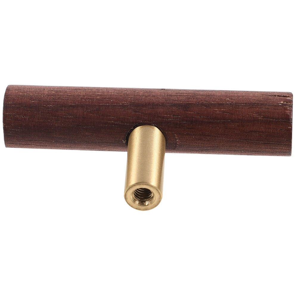 Wooden Handle Cupboards Wardrobe Cabinet Drawer Pulls Coffee 3163069670427