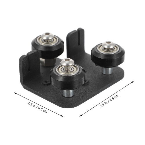 3d Printer Extruder Support Plate Black Aluminum Smooth Surface 1