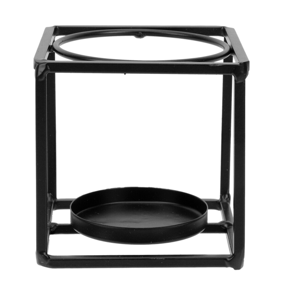 Wrought Iron Candlestick Decoration Vintage Home Holder Black-image-OPC-PK8FS6G-NEW