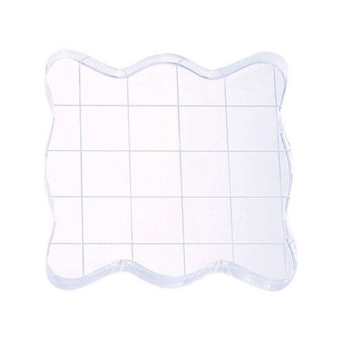 Transparent Stamp Platform Card Making Blocks With Grid And Grip